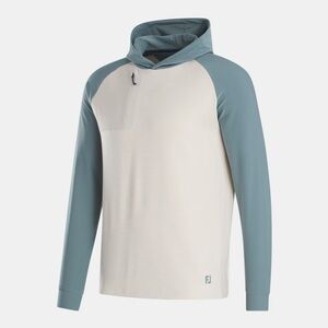 NWT FootJoy Thermoseries Pullover Hoodie Stone/Green